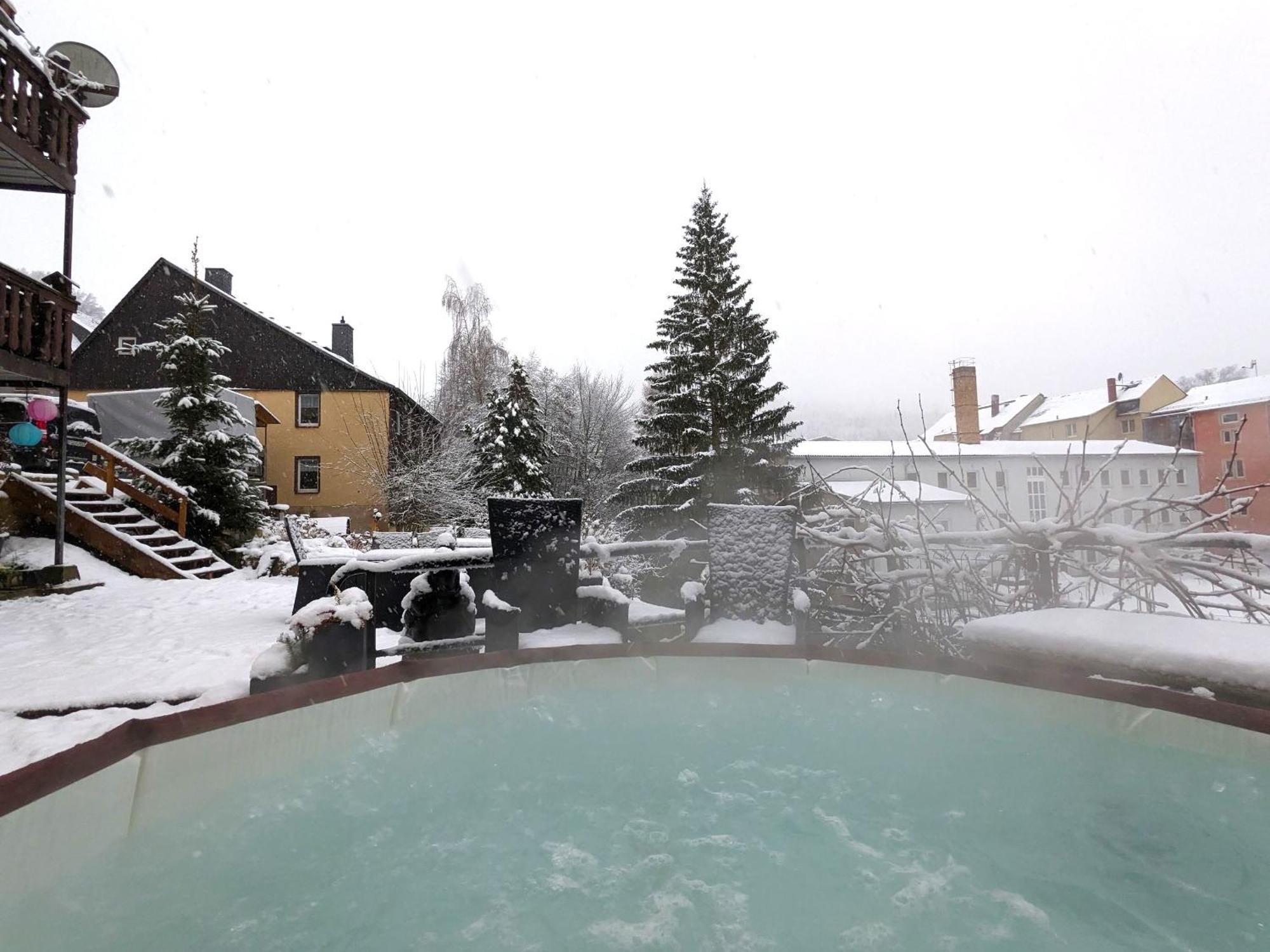 Famzi - Urlaubsmagie - Familienwohnung Mit Gemeinschaftsgarten, -Sauna & -Pool Sebnitz Buitenkant foto