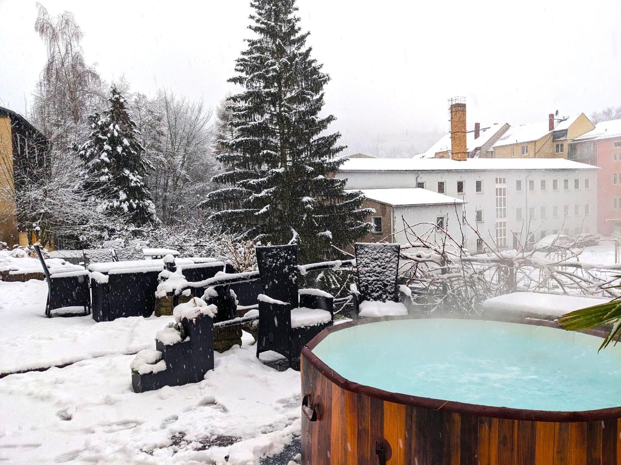Famzi - Urlaubsmagie - Familienwohnung Mit Gemeinschaftsgarten, -Sauna & -Pool Sebnitz Buitenkant foto